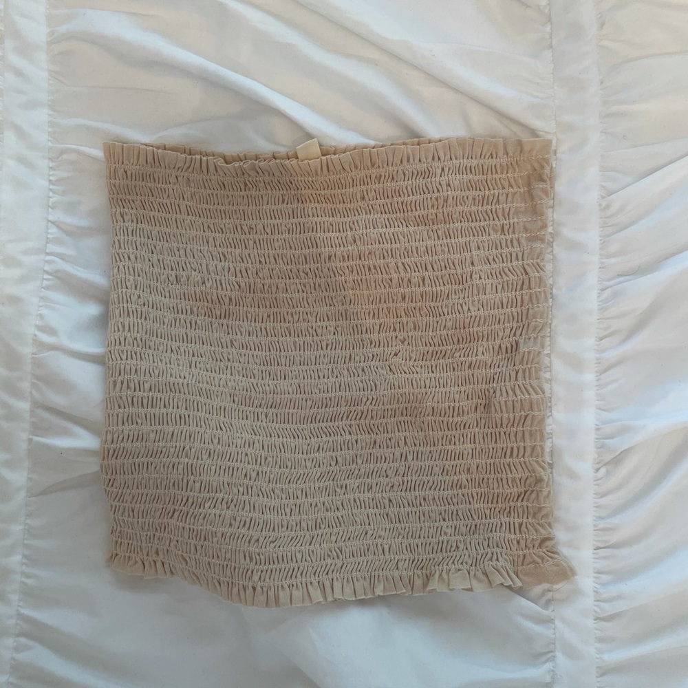 cream tube top- never worn